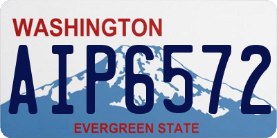 WA license plate AIP6572
