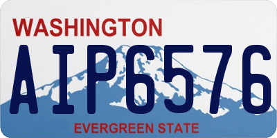 WA license plate AIP6576