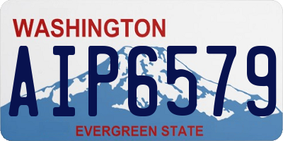WA license plate AIP6579
