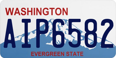 WA license plate AIP6582