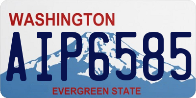 WA license plate AIP6585