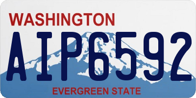 WA license plate AIP6592