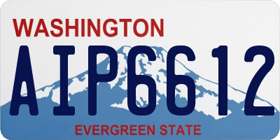 WA license plate AIP6612