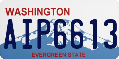 WA license plate AIP6613