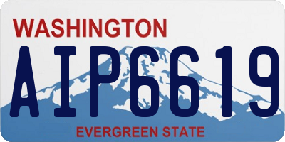 WA license plate AIP6619