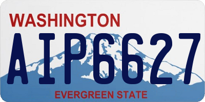 WA license plate AIP6627