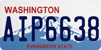 WA license plate AIP6638