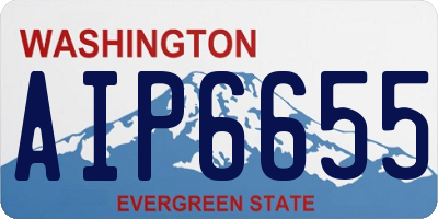 WA license plate AIP6655