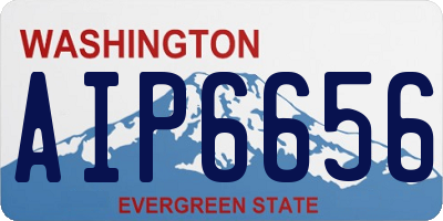 WA license plate AIP6656