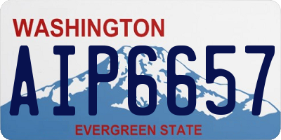 WA license plate AIP6657