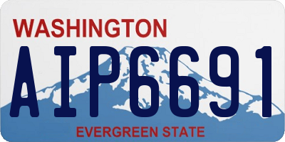 WA license plate AIP6691