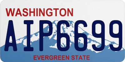 WA license plate AIP6699