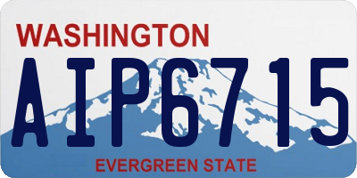 WA license plate AIP6715