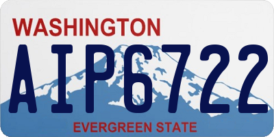 WA license plate AIP6722