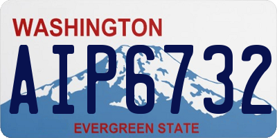 WA license plate AIP6732