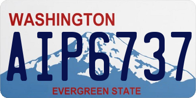 WA license plate AIP6737