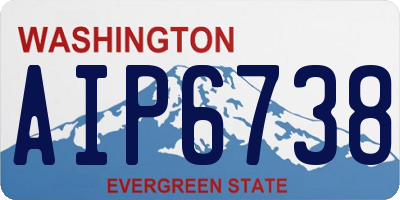 WA license plate AIP6738