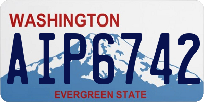 WA license plate AIP6742