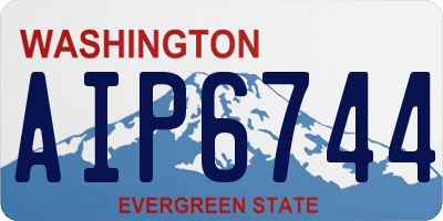 WA license plate AIP6744