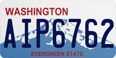 WA license plate AIP6762