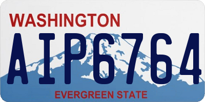 WA license plate AIP6764