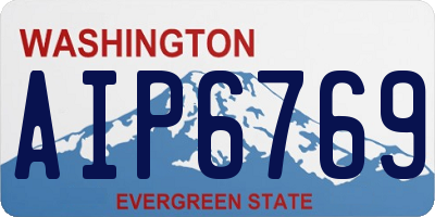 WA license plate AIP6769