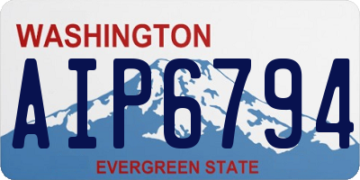 WA license plate AIP6794