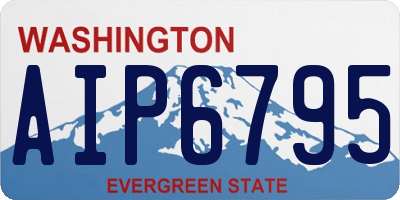 WA license plate AIP6795