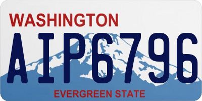 WA license plate AIP6796