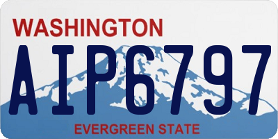 WA license plate AIP6797