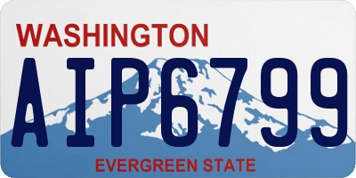 WA license plate AIP6799