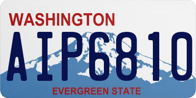 WA license plate AIP6810