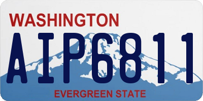 WA license plate AIP6811