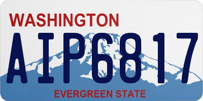WA license plate AIP6817