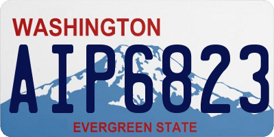 WA license plate AIP6823