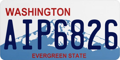 WA license plate AIP6826