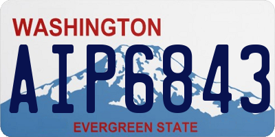 WA license plate AIP6843