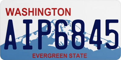 WA license plate AIP6845
