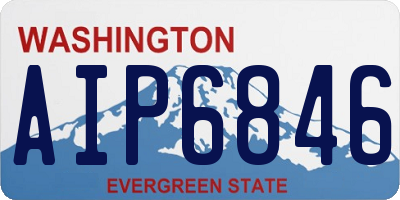 WA license plate AIP6846
