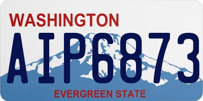 WA license plate AIP6873