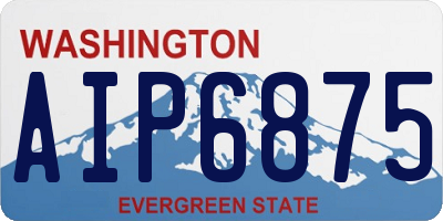 WA license plate AIP6875