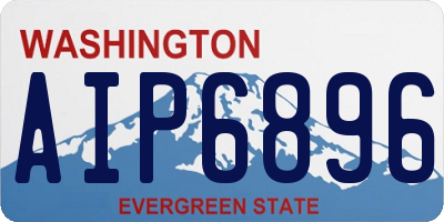 WA license plate AIP6896