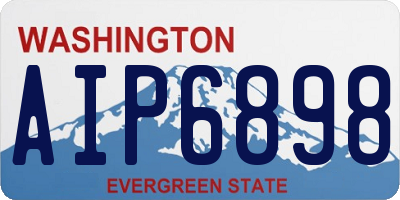 WA license plate AIP6898