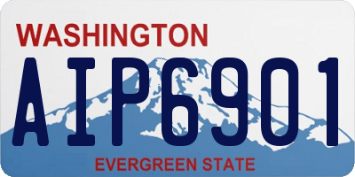 WA license plate AIP6901
