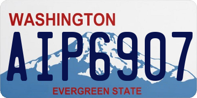 WA license plate AIP6907