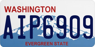 WA license plate AIP6909