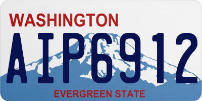 WA license plate AIP6912