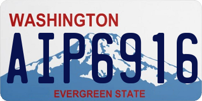 WA license plate AIP6916