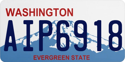WA license plate AIP6918