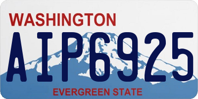WA license plate AIP6925